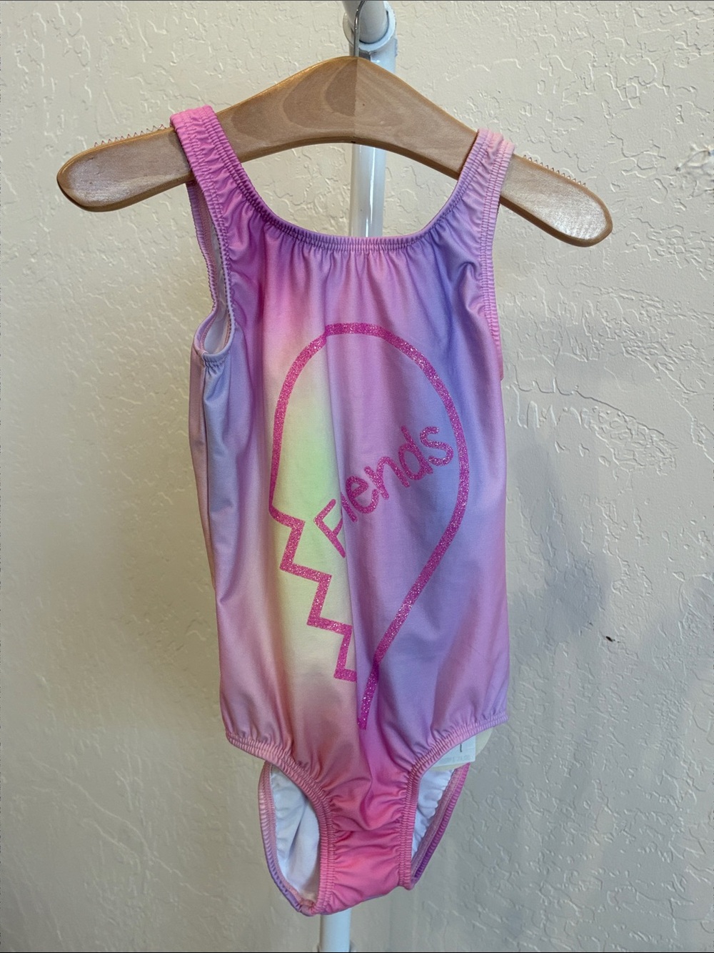 PQ Swim Girls Pink Purple Ombre One-Piece Swimsuit